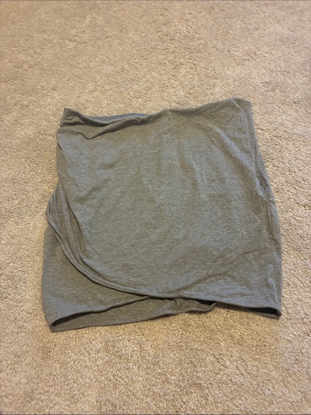 Divided Heather Gray Mini Wrap Skirt